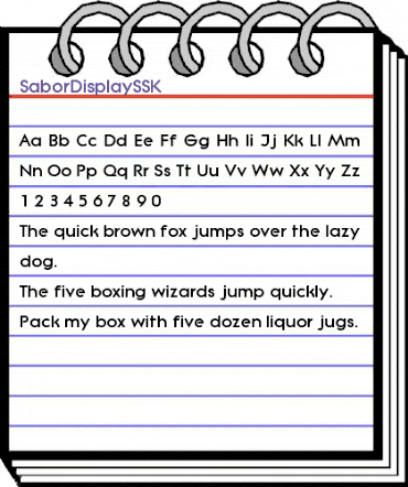 SaborDisplaySSK Regular animated font preview SaborDisplaySSK Regular animated font preview