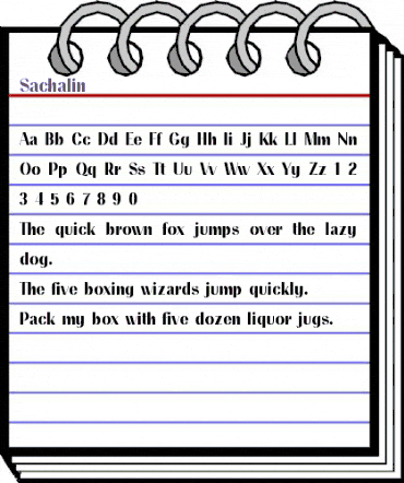 Sachalin Regular animated font preview