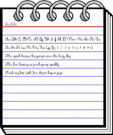 Sachiko Regular animated font preview Sachiko Regular animated font preview