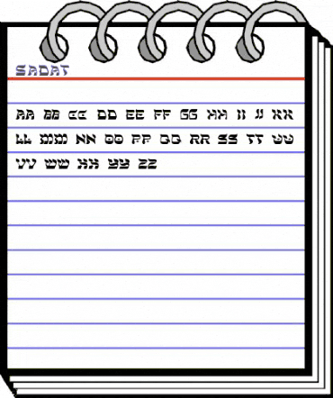 Sadat Regular animated font preview