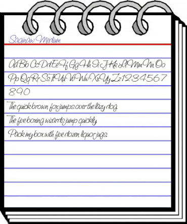 Saginaw Medium animated font preview Saginaw Medium animated font preview