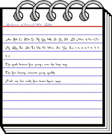 Sahara-Normal Wd Lefti Regular animated font preview