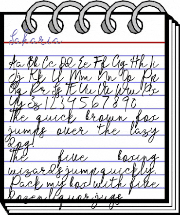 Saharia Regular animated font preview