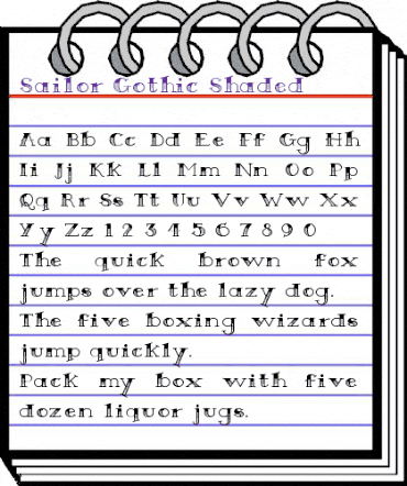 Sailor Gothic Bold animated font preview Sailor Gothic Bold animated font preview