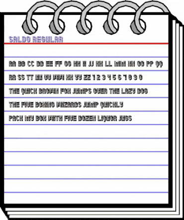 Saldo Regular animated font preview