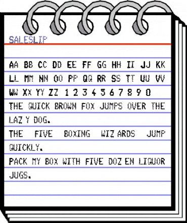 SalesLip Regular animated font preview SalesLip Regular animated font preview