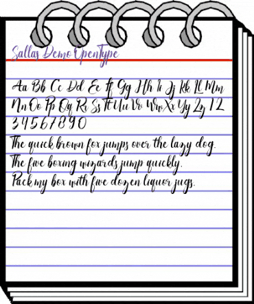 Sallas Demo Regular animated font preview Sallas Demo Regular animated font preview