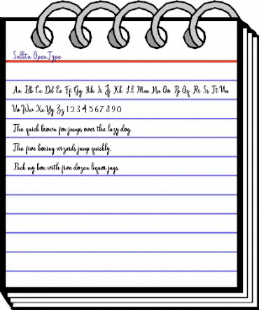 Sallita Regular animated font preview Sallita Regular animated font preview