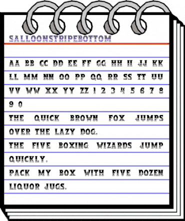 SalloonStripeBottom Regular animated font preview SalloonStripeBottom Regular animated font preview