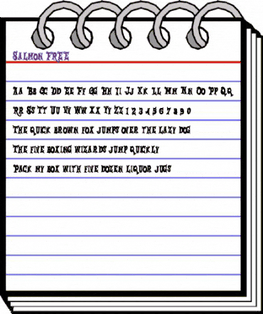 Salmon FREE Regular animated font preview Salmon FREE Regular animated font preview