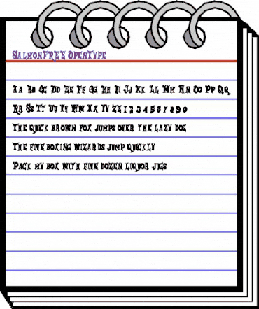 Salmon FREE Regular animated font preview