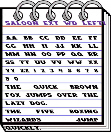 Saloon Ext Wd Lefti Regular animated font preview Saloon Ext Wd Lefti Regular animated font preview