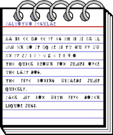 SaltoTwo Regular animated font preview SaltoTwo Regular animated font preview