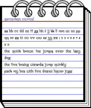 Samarkan Normal animated font preview Samarkan Normal animated font preview