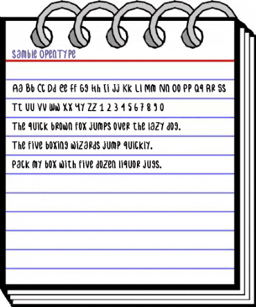 samble Regular animated font preview samble Regular animated font preview