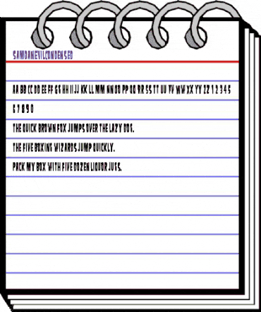 SamdanEvilCondensed Regular animated font preview SamdanEvilCondensed Regular animated font preview