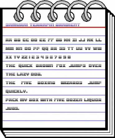 Samurai Terrapin Gradient Regular animated font preview Samurai Terrapin Gradient Regular animated font preview