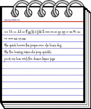 Sanctuary Regular animated font preview Sanctuary Regular animated font preview