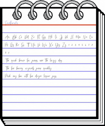 Sanflorida Regular animated font preview Sanflorida Regular animated font preview