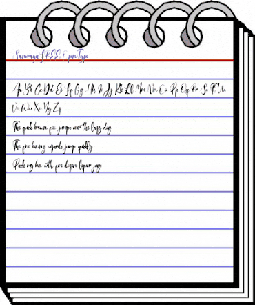 Sanoraya FREE Regular animated font preview