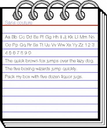 Sans couture Medium animated font preview Sans couture Medium animated font preview