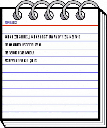 Sans Fransisco Regular animated font preview Sans Fransisco Regular animated font preview