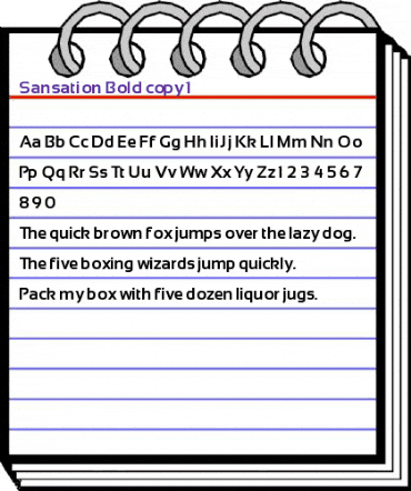 Sansation Bold animated font preview Sansation Bold animated font preview