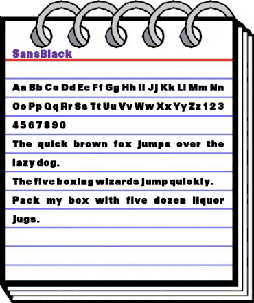 SansBlack Regular animated font preview SansBlack Regular animated font preview