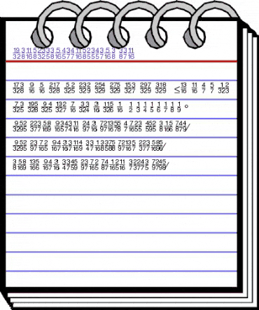 SansFractionsVertical Plain animated font preview SansFractionsVertical Plain animated font preview