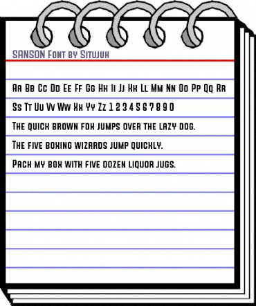 SANSON Regular animated font preview SANSON Regular animated font preview