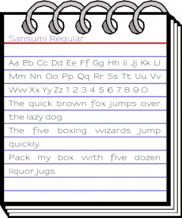 Sansumi Regular animated font preview Sansumi Regular animated font preview