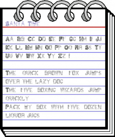 Santa Time Regular animated font preview Santa Time Regular animated font preview