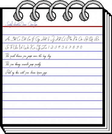 SanttyVelvethiaDemo Regular animated font preview SanttyVelvethiaDemo Regular animated font preview