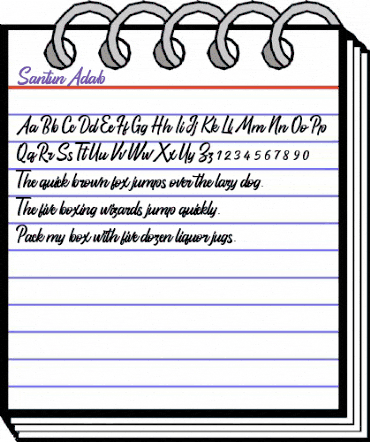 Santun Adab Regular animated font preview Santun Adab Regular animated font preview