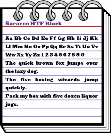 Saracen Medium animated font preview Saracen Medium animated font preview