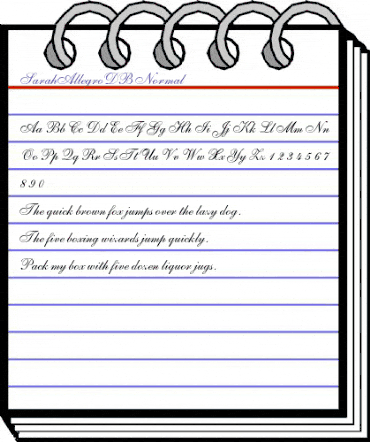 SarahAllegroDB Normal animated font preview SarahAllegroDB Normal animated font preview