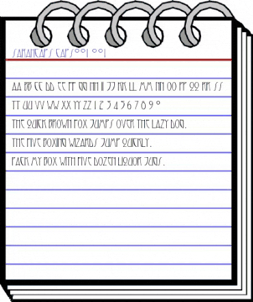 SarahCaps Caps animated font preview