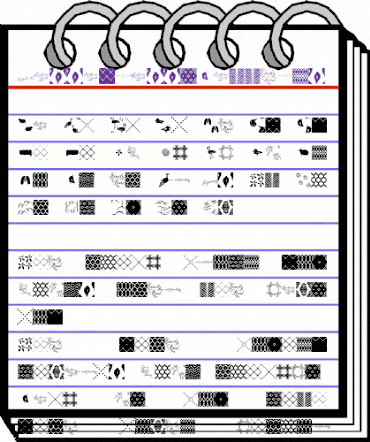 Sassafrassy Patterns Regular animated font preview