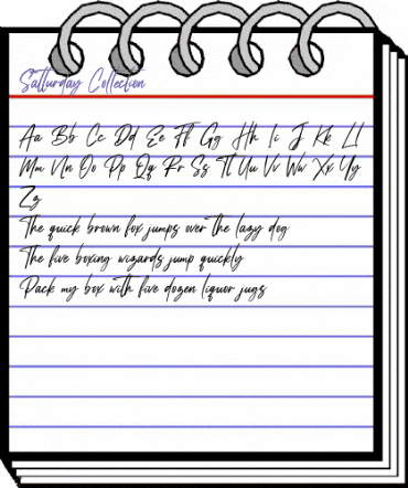 Satturday Collection Regular animated font preview Satturday Collection Regular animated font preview