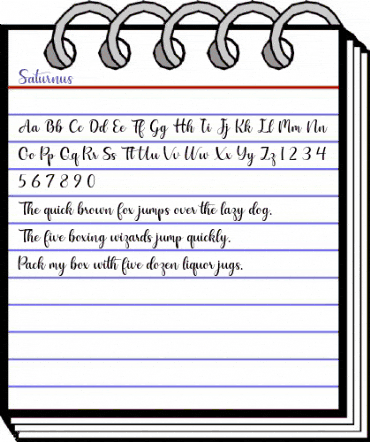 Saturnus Regular animated font preview Saturnus Regular animated font preview