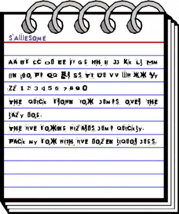 s'AWesome Regular animated font preview s'AWesome Regular animated font preview