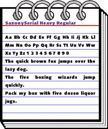 SaxonySerial-Heavy Regular animated font preview SaxonySerial-Heavy Regular animated font preview