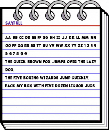 Sayfull Regular animated font preview Sayfull Regular animated font preview