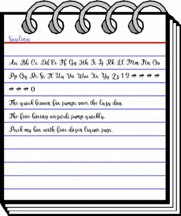 Saylina Regular animated font preview Saylina Regular animated font preview