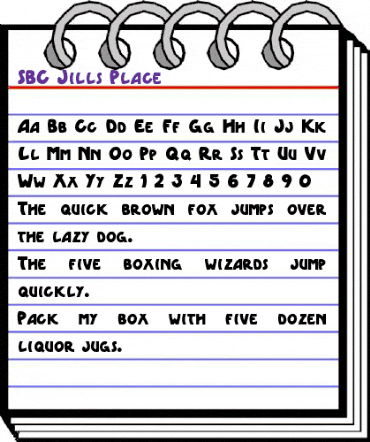 SBC Jills Place Regular animated font preview SBC Jills Place Regular animated font preview