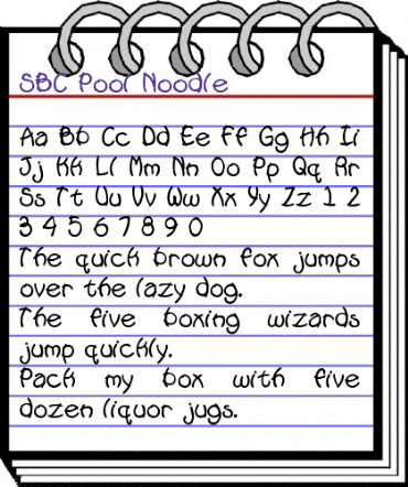 SBC Pool Noodle Regular animated font preview SBC Pool Noodle Regular animated font preview