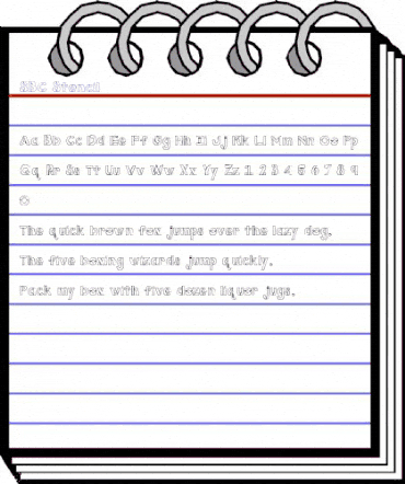 SBC Stencil SBC Stencil animated font preview