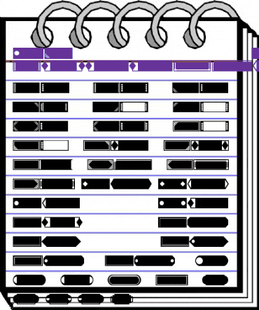 SC Ex Buttons Regular animated font preview