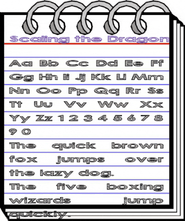 Scaling the Dragon Regular animated font preview
