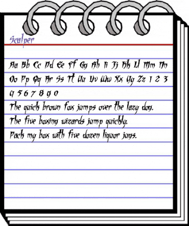 Scalper Regular animated font preview Scalper Regular animated font preview